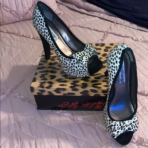 animal print high heels